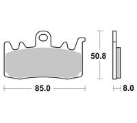 Brembo Plaquettes de frein High Performance NR Avant, 07BB38SR, ECE R90
