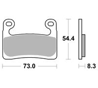 Brembo Plaquettes de frein High Performance NR Avant, 07GR90SR, ECE R90