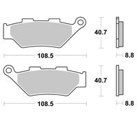 BREMBO Plaquettes de frein 07KS07SA - Métal fritté