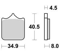 Brembo Kit de plaquettes de frein 07BB33SA – frein à disque