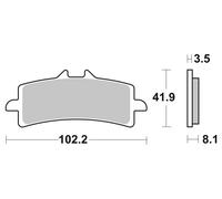 Brembo S.p.A. Plaquettes de frein route métal fritté - 07BB37SA