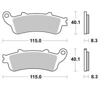 Brembo Plaquettes De Frein Metal Fritté SINTERMETALL,ABE,07HO43SP