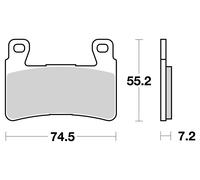Brembo Plaquettes De Frein Metal Fritté SINTERMETALL,ABE,07HO45SA