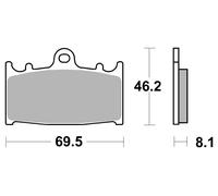 Brembo Plaquettes De Frein Metal Fritté SINTERMETALL,ABE,07KA13SA