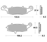 Brembo Plaquettes de frein route métal fritté 07KA18SA