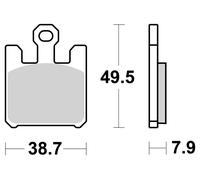 Brembo Plaquettes De Frein Metal Fritté SINTERMETALL,ABE,07SU26SA