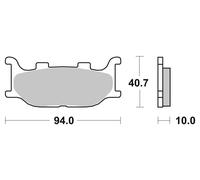 Brembo Plaquettes De Frein Metal Fritté SINTERMETALL,ABE,07YA34SA