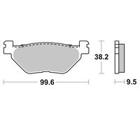 Kit de plaquettes de frein, frein à disque BREMBO 07YA39SP