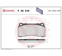 BREMBO Plaquettes de frein pour NISSAN GT-R (R35) pour JAGUAR XK 8 Cabrio (X100)