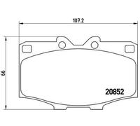 BREMBO Plaquettes de frein pour TOYOTA LAND CRUISER 80 (J8) LAND CRUISER (J6) P