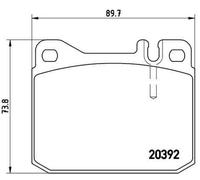BREMBO Plaquettes de frein pour VW LT 28-35 I Van (281-363) Plaquettes de freins