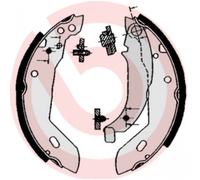 BREMBO S 61 512 Jeu de mâchoires de frein pour CITROËN,PEUGEOT