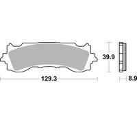 Brembo S.p.A. Plaquettes de frein métal fritté - 07HO65SA