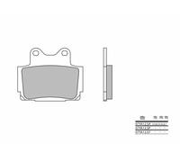 Brembo S.p.A. Plaquettes de frein route métal fritté - 07YA12SP