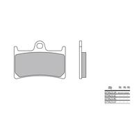 Brembo S.p.A. Plaquettes de frein route métal fritté - 07YA23LA