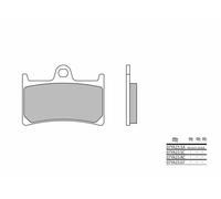 Brembo S.p.A. Plaquettes de frein route métal fritté - 07YA23SA