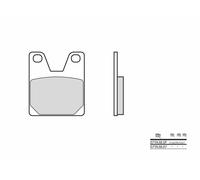 Brembo S.p.A. Plaquettes de frein route métal fritté - 07YA38SP