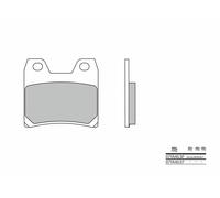Brembo S.p.A. Plaquettes de frein route métal fritté - 07YA40SP