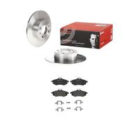 BREMBO Set Freins Avant Adapté pour Citroen C2 C3 1.1 1.4 Disques + Plaquettes