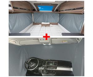 BREMER SITZBEZÜGE Blackout Lot de Rideaux Opaques pour Citroën Jumpy 3 à partir de 2016, Protection Solaire, Camping, Accessoires