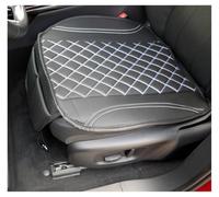 Bremer SITZBEZÜGE Coussin de siège OT408 en Cuir synthétique Noir avec Coutures Blanches pour Renault Clio 4
