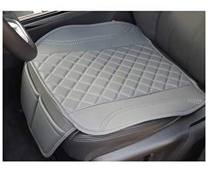 BREMER SITZBEZÜGE Housse de siège en Simili Cuir Textile Compatible avec Renault Clio 5 Galette de siège en Simili Cuir Gris OT409
