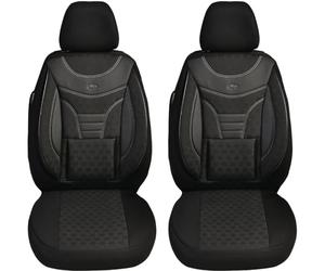 BREMER SITZBEZÜGE Housses de siège pour sièges de Voiture compatibles avec Kia Carens 3 Un 2006-2013 - Protection de siège conducteur et Passager FB:910 (Noir)