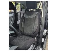 BREMER SITZBEZÜGE Housses de siège sur Mesure compatibles avec Mercedes LE W166/C292 conducteur et Passager - Attention sans Pilote 02 - Noir