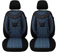 BREMER SITZBEZÜGE Housses de siège sur Mesure compatibles avec Nissan Note 1 conducteur et Passager à partir de 2005 à 2013 904 Bleu/Noir.