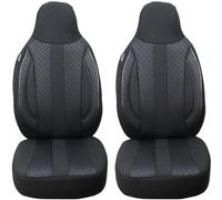 BREMER SITZBEZÜGE Lot de 2 Housses de siège de Voiture compatibles avec Hyundai i10 2ème génération, conducteur et Passager à partir de 2013-2020 - Noir