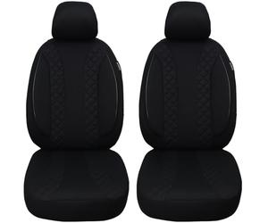 BREMER SITZBEZÜGE Lot de 2 Housses de siège de Voiture compatibles avec Seat Ibiza 4 6J/6P conducteur et Passager à partir de 2008-2017 - Noir