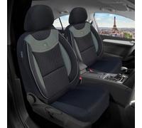 BREMER SITZBEZÜGE Lot de 2 Housses de siège de Voiture compatibles avec Subaru XV 1 conducteur et Passager à partir de 2012-2018 - Noir/Gris