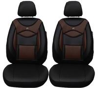 BREMER SITZBEZÜGE Lot de 2 Housses de siège de Voiture en Cuir synthétique sur Mesure - Compatibles avec Land Rover Range Rover Evoque 1 conducteur et Passager à partir de 2011-2019 - en Cuir