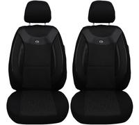 BREMER SITZBEZÜGE Lot de 2 Housses de siège de Voiture sur Mesure compatibles avec VW ID.3 - Conducteur et Passager à partir de 2020 - Noir - 1 pièce (1 pièce)