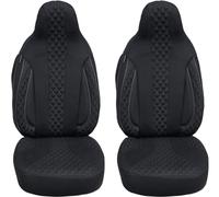 BREMER SITZBEZÜGE Measure Pilot Lot de 2 Housses de siège de Voiture compatibles avec Land Rover Range Rover 4 conducteur et Passager à partir de 2012 - Noir