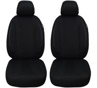 BREMER SITZBEZÜGE Mesurer Lot de 2 Housses de siège de Voiture compatibles avec Volvo S40 II Cross Country Driver et Passager de 2004 à 2012 / Ensemble de Housses de siège de Voiture Noir
