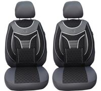 BREMER SITZBEZÜGE Mesurer Lot de 2 Housses de siège de Voiture compatibles avec Volvo S40 II Cross Country Driver et Passager de 2004 à 2012 / Ensemble de Housses de siège de Voiture Gris