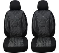 BREMER SITZBEZÜGE Mesurer Lot de 2 Housses de siège de Voiture compatibles avec VW Grand California à partir de 2010 / Ensemble de Housses de siège de Voiture Noir