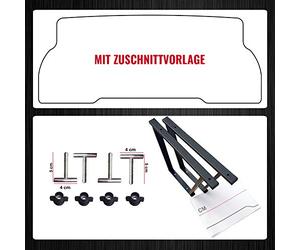 BREMER SITZBEZÜGE, Métal, Console Pliable Noire pour VW Multivan, Konsole klappbar Schwarz für VW Multivan