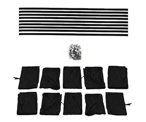 BREMER SITZBEZÜGE Rideaux Pare-Soleil compatibles avec Mercedes Vito W638 1996-2003 - Noir - Accessoires de Camping - Accessoires de Camping-Car - Ensemble 701