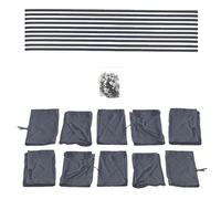 Bremer SITZBEZÜGE Rideaux sur Mesure - Protection Solaire - Compatible avec VW Crafter Mercedes Sprinter W906 - Empattement Moyen - Gris - Accessoires de Camping - Accessoires de Camping-Car