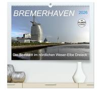 BREMERHAVEN - 2026 (hochwertiger Premium Wandkalender 2026 DIN A2 quer), Kunstdruck in Hochglanz: Eine pulsierende Seehafenstadt mit maritimen Flair