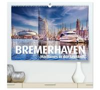 BREMERHAVEN Maritimes in der Seestadt (hochwertiger Premium Wandkalender 2026 DIN A2 quer), Kunstdruck in Hochglanz: Seestadt mit Flair und einzigartigen Attraktionen.