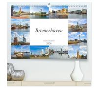 Bremerhaven Stadtansichten (hochwertiger Premium Wandkalender 2026 DIN A2 quer), Kunstdruck in Hochglanz: Ein Kalender mit zwölf wunderschönen Bildern der Stadt Bremerhaven