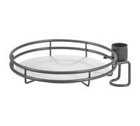 bremermann Assiette à plantes supplémentaire pour étagère à fleurs télescopique 61079, grise