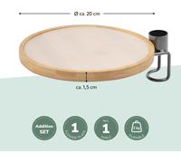 bremermann Assiette à plantes supplémentaire pour étagère à fleurs télescopique 61089, grise