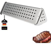 bremermann Boîte à fumigation / acier inoxydable, env. 6 x 21 cm / Boîte à fumigation BBQ pour l'arôme de fumée