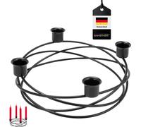 bremermann Bougeoirs - forme de couronne, pour bougies cylindriques / bougies de table, bougeoirs