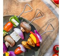 bremermann Brochettes pour grillades Set de 12 pièces en acier inoxydable env. 29,5 cm - brochettes chachlyk