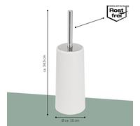 bremermann Brosse WC plastique, brosse sur pied blanc
